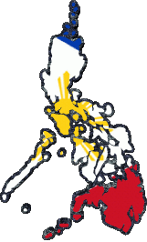 Fahnen Asien Philippinen Karte 