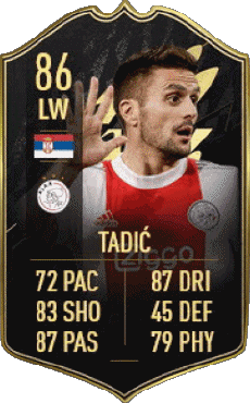 Multimedia Vídeo Juegos F I F A - Jugadores  cartas Serbia Dusan Tadic 