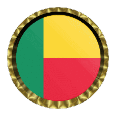 Flags Africa Benin Round - Rings 