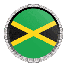Fahnen Amerika Jamaika Rund - Ringe 