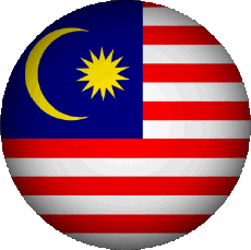 Drapeaux Asie Malaisie Rond 