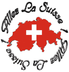 Messages Français Allez La Suisse Carte - Drapeau 