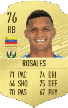 Multimedia Vídeo Juegos F I F A - Jugadores  cartas Venezuela Roberto Rosales 