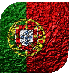 Flags Europe Portugal Square 