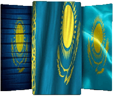 Drapeaux Asie Kazakstan Divers 