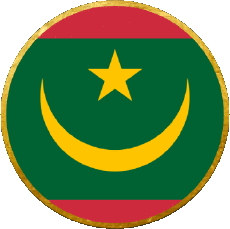 Flags Africa Mauritania Round 