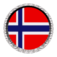 Banderas Europa Noruega Rund - Ringe 
