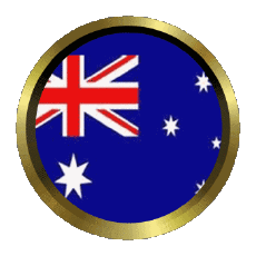 Fahnen Ozeanien Australien Rund - Ringe 
