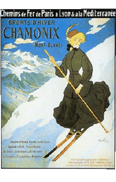 Humor - Fun Carteles retro - Lugares France Chamonix 