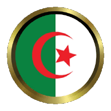 Drapeaux Afrique Algérie Rond - Anneaux 