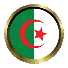 Flags Africa Algeria Round - Rings 