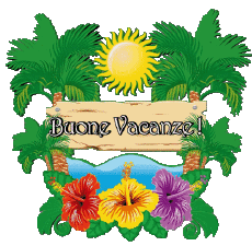 Messages Italien Buone Vacanze Fond Transparent 24 