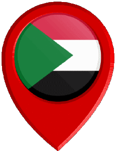 Bandiere Africa Sudan Perno di posizione 