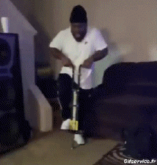 Humor -  Fun MENSCHEN Pogo Stick Serie 01 