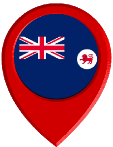 Flags Oceania Australia Tasmania Location Pin 