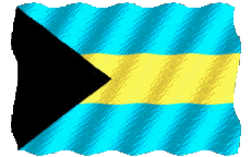 Fahnen Amerika Bahamas Welligkeit 