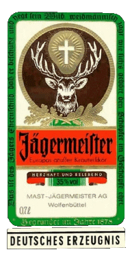 1987-2002-Bebidas Digestivo -  Licores Jagermeister 1987-2002