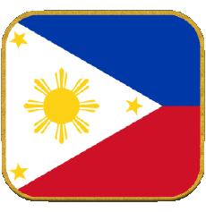 Drapeaux Asie Philippines Carré 