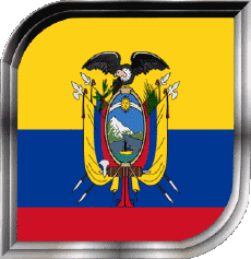 Drapeaux Amériques Colombie Carré 