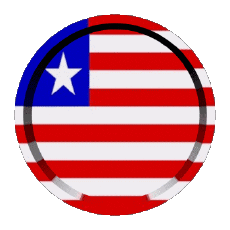 Bandiere Africa Liberia Rotondo - Anelli 