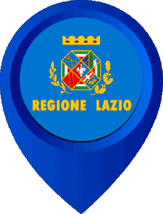 Bandiere Europa Italia Lazio Perno di posizione 