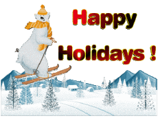 Nachrichten Englisch Happy Holidays Winter Serie 06 
