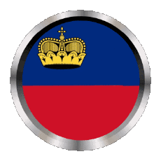 Bandiere Europa Liechtenstein Rotondo - Anelli 