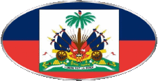 Bandiere America Haiti Ovale 