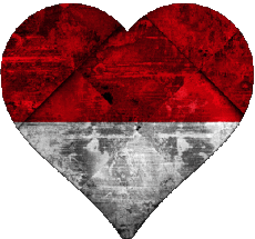 Fahnen Europa Monaco Herz 