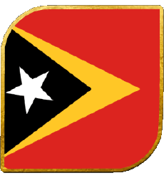 Bandiere Asia Timor Est Quadrato 