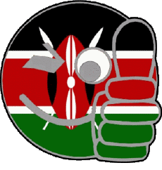 Bandiere Africa Kenia Faccina - OK 