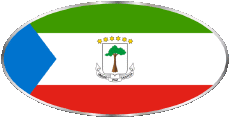 Bandiere Africa Guinea Equatoriale Ovale 01 