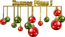 Messagi Francese Bonnes Fêtes (Noël) Série 08 