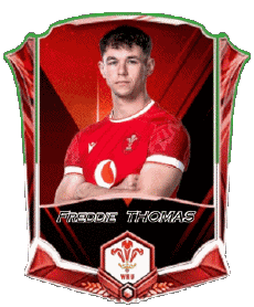 Sports Rugby - Joueurs Pays de Galles Equipe 2025 Freddie THOMAS 