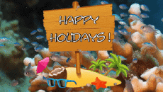 Nachrichten Englisch Happy Holidays Animierter Hintergrund 006 