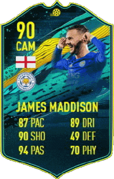 Multimedia Videospiele F I F A - Karten Spieler England James Maddison 