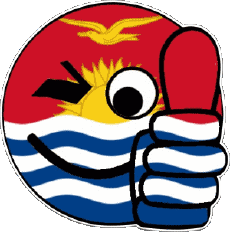 Drapeaux Océanie Kiribati Smiley - OK 