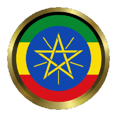 Flags Africa Ethiopia Round - Rings 