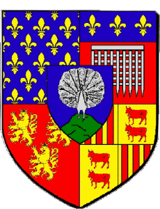 Bandiere Francia Dipartimenti - Città 24 MONTPON MENESTEROL 