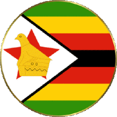 Bandiere Africa Zimbabwe Tondo 