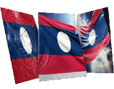 Bandiere Asia Laos Forma 01 