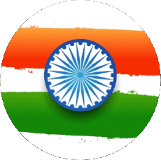 Bandiere Asia India Tondo 