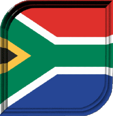 Drapeaux Afrique Afrique du Sud Carré 