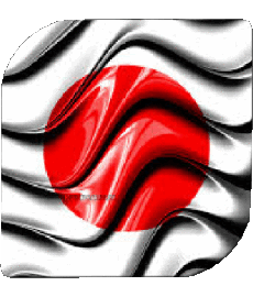 Flags Asia Japan Square 