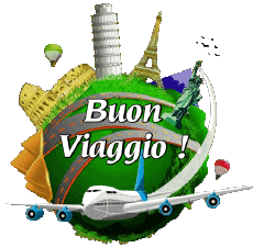 Messagi Italiano Buon Viaggio Sfondo trasparente 04 