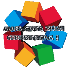 Mensajes Alemán Alles Gute zum Geburtstag Zusammenfassung - geometrisch Fondo transparente 004 