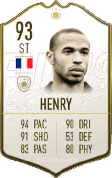 Multimedia Videospiele F I F A - Karten Spieler Frankreich Thierry Henry 