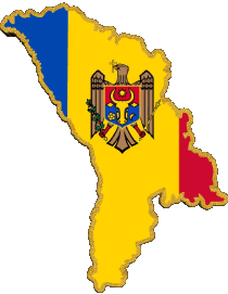 Bandiere Europa Moldova Carta Geografica 