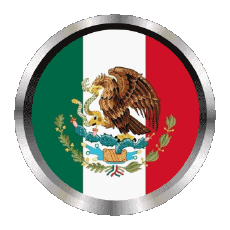 Drapeaux Amériques Mexique Rond - Anneaux 