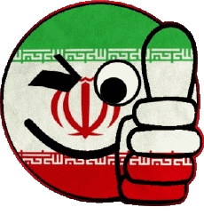 Drapeaux Asie Iran Smiley - OK 